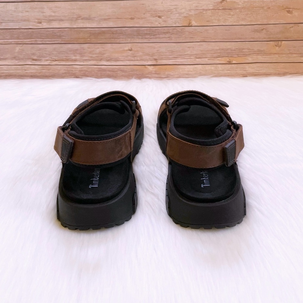 Timberland Men’s Anchor Watch Back Strap Brown Sandals - Picture 3 of 7